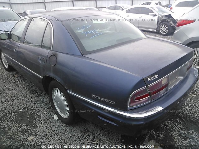 1G4CW52K1V4659823 - 1997 BUICK PARK AVENUE  Dark Blue photo 3