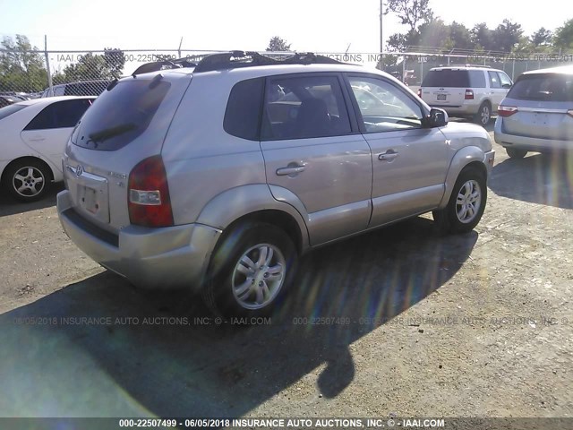 KM8JN72D46U397742 - 2006 HYUNDAI TUCSON GLS/LIMITED SILVER photo 4