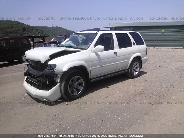 JN8DR09Y33W824208 - 2003 NISSAN PATHFINDER LE/SE WHITE photo 2