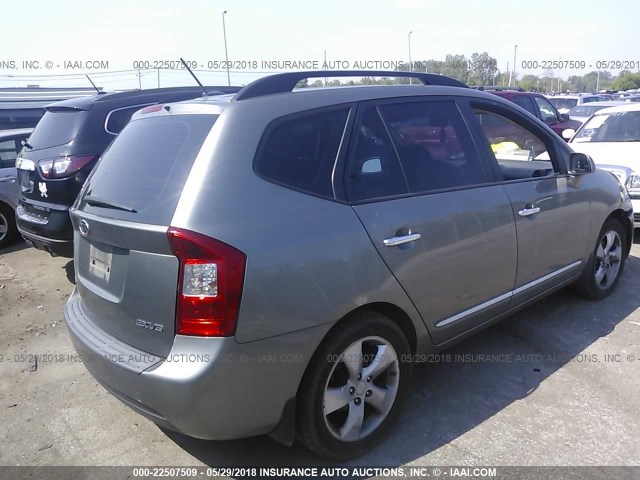 KNAFG526097240011 - 2009 KIA RONDO LX/EX GRAY photo 4