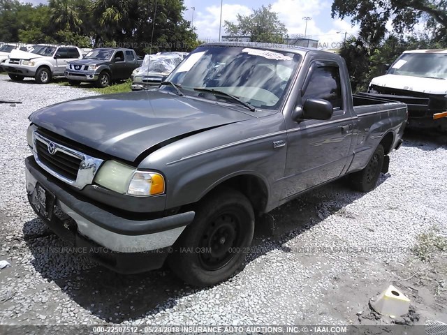 4F4YR12C4YTM13904 - 2000 MAZDA B2500 GRAY photo 2