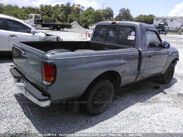 4F4YR12C4YTM13904 - 2000 MAZDA B2500 GRAY photo 4