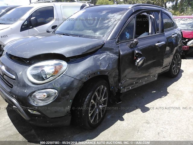 ZFBCFXCB7HP570410 - 2017 FIAT 500X TREKKING GRAY photo 6