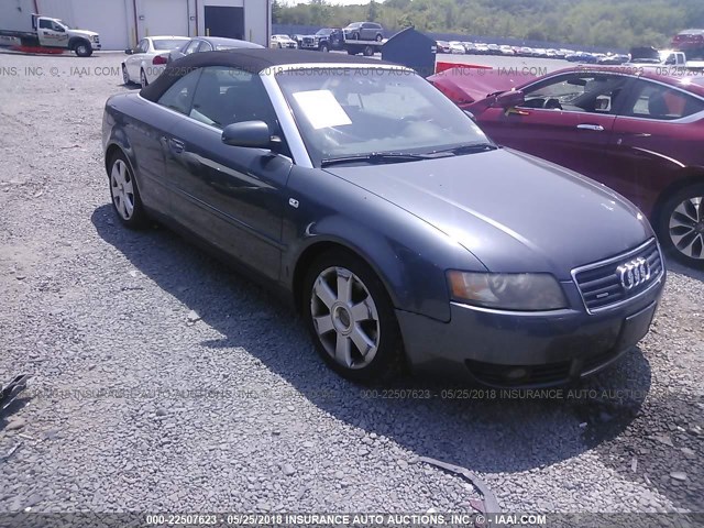 WAUDT48H76K005491 - 2006 AUDI A4 QUATTRO GRAY photo 1