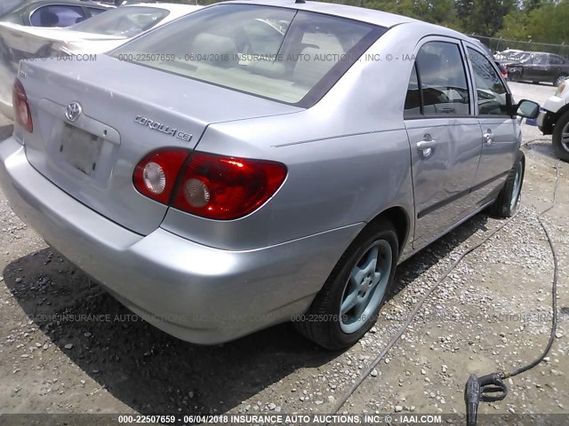 JTDBR32E260066311 - 2006 TOYOTA COROLLA CE/LE SILVER photo 4