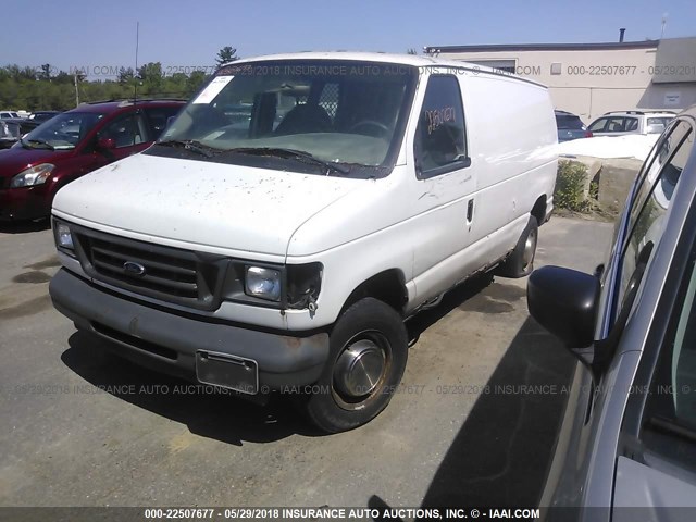 1FTNE24L33HA04136 - 2003 FORD ECONOLINE E250 VAN WHITE photo 2