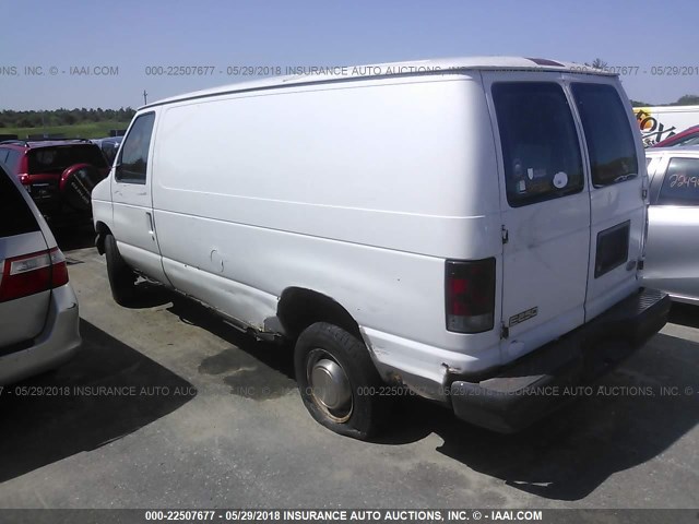 1FTNE24L33HA04136 - 2003 FORD ECONOLINE E250 VAN WHITE photo 3