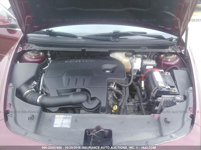 1G1ZC5E14BF282360 - 2011 CHEVROLET MALIBU 1LT RED photo 10