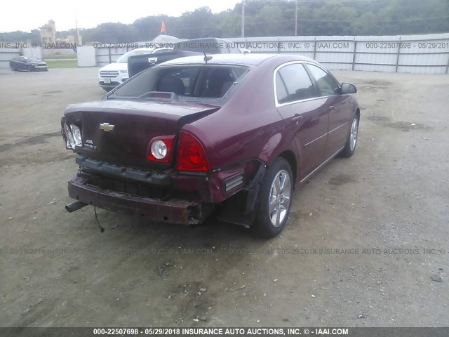 1G1ZC5E14BF282360 - 2011 CHEVROLET MALIBU 1LT RED photo 4