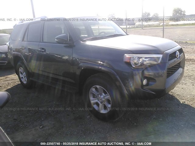 JTEBU5JR2J5529957 - 2018 TOYOTA 4RUNNER SR5 PREM/LTDL/TRAIL/TRD GRAY photo 1