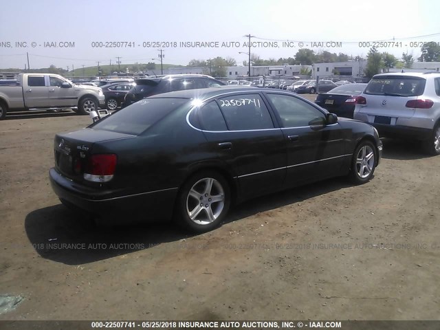 JT8BD69S010117520 - 2001 LEXUS GS 300 GREEN photo 4