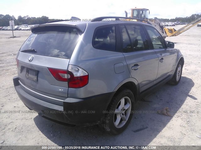WBXPA73474WA77458 - 2004 BMW X3 2.5I 灰色 照片 4