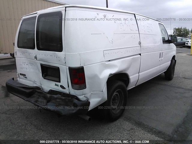 1FTNE1EW8DDA49052 - 2013 FORD ECONOLINE E150 VAN WHITE photo 4