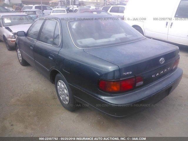 JT2BG12K0T0372279 - 1996 TOYOTA CAMRY DX/LE/XLE GREEN photo 3