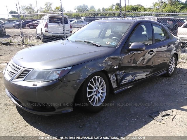 YS3FA4MY6A1608530 - 2010 SAAB 9-3 2.0T GRAY photo 2