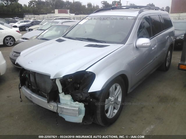 4JGBF71E78A426831 - 2008 MERCEDES-BENZ GL 450 4MATIC SILVER photo 2