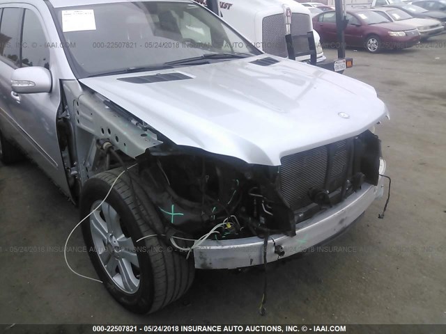 4JGBF71E78A426831 - 2008 MERCEDES-BENZ GL 450 4MATIC SILVER photo 6