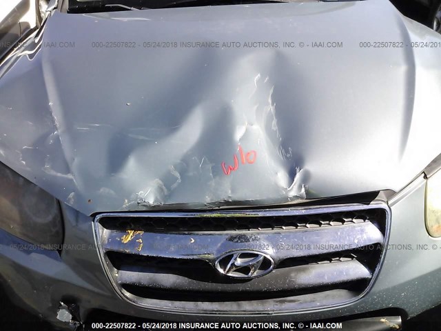 5NMSH13E77H026507 - 2007 HYUNDAI SANTA FE SE/LIMITED SILVER photo 10