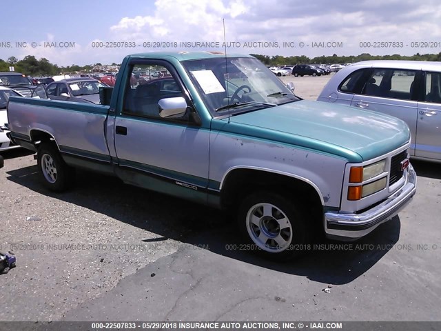 1GTDC14Z8RZ513402 - 1994 GMC SIERRA C1500 GREEN photo 1