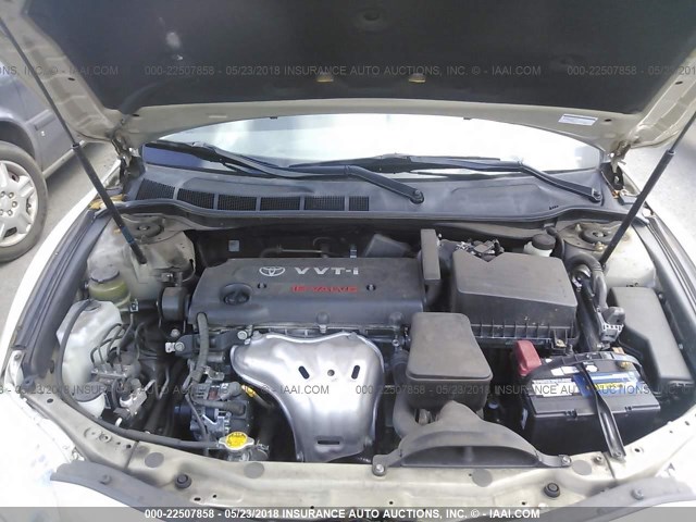 JTNBE46K473054562 - 2007 TOYOTA CAMRY NEW GENERAT CE/LE/XLE/SE GOLD photo 10