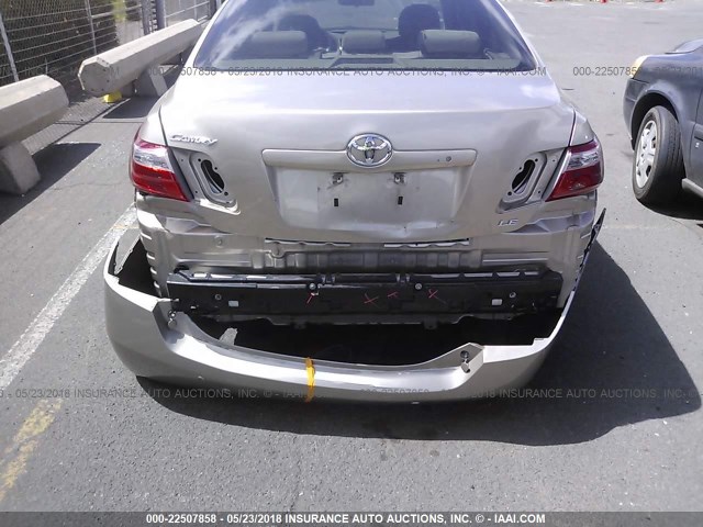 JTNBE46K473054562 - 2007 TOYOTA CAMRY NEW GENERAT CE/LE/XLE/SE GOLD photo 6
