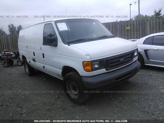 1FTNE24L47DA33156 - 2007 FORD ECONOLINE E250 VAN WHITE photo 1