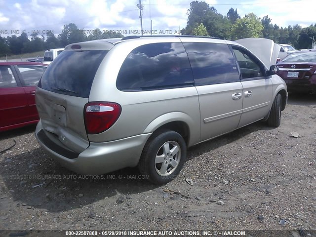 2D4GP44L67R345283 - 2007 DODGE GRAND CARAVAN SXT GOLD photo 4