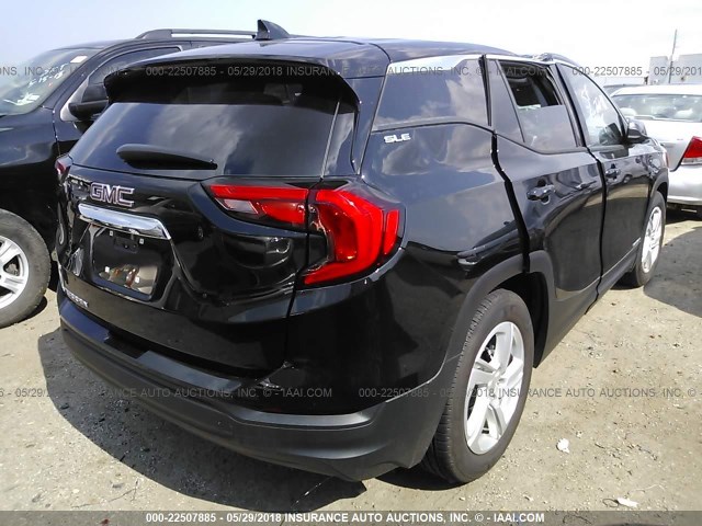 3GKALMEV0JL302436 - 2018 GMC TERRAIN SLE BLACK photo 4