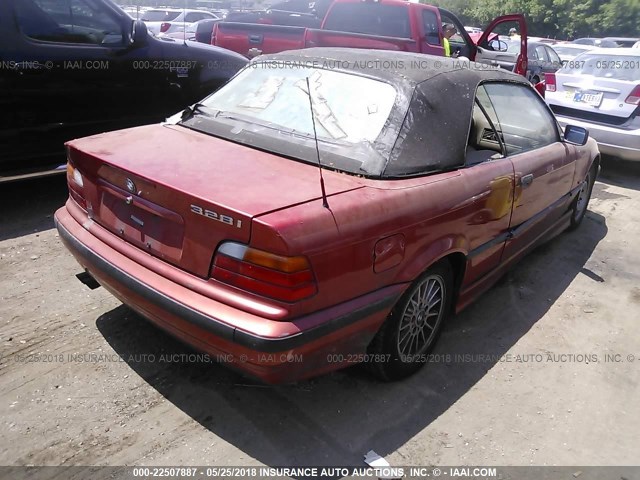 WBABK7322WET66463 - 1998 BMW 328 IC RED photo 4