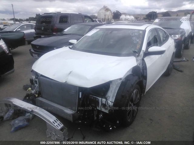 19XFC1F73GE216227 - 2016 HONDA CIVIC EXL თეთრი ფოტო 2