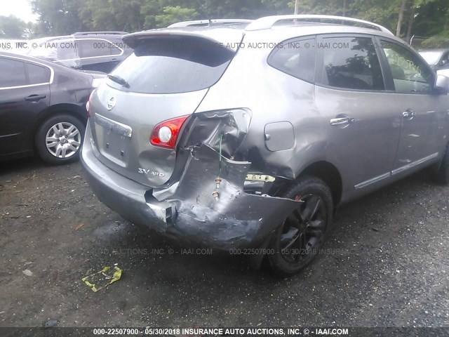 JN8AS5MV5CW711166 - 2012 NISSAN ROGUE S/SV GRAY photo 6