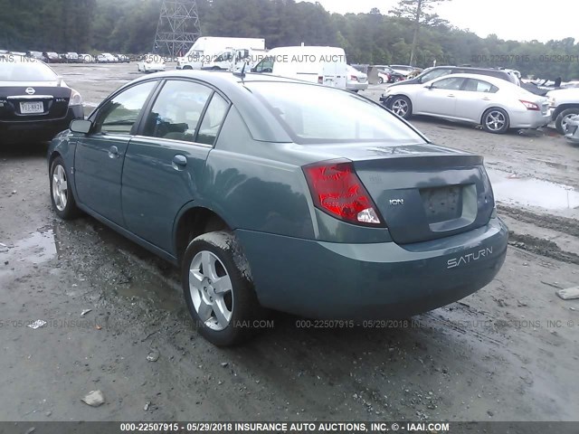 1G8AJ55F07Z188692 - 2007 SATURN ION LEVEL 2 Yaşıl foto 3