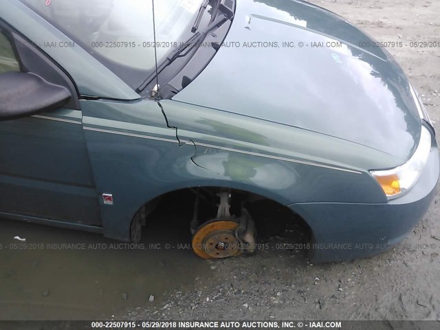 1G8AJ55F07Z188692 - 2007 SATURN ION LEVEL 2 GREEN photo 6