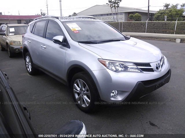 JTMYFREV5FJ030947 - 2015 TOYOTA RAV4 LIMITED SILVER photo 1