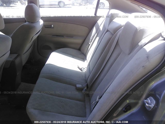 1N4AL11D55C227277 - 2005 NISSAN ALTIMA S/SL GOLD photo 8