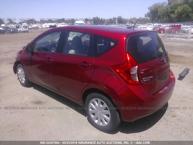 3N1CE2CP9GL409455 - 2016 NISSAN VERSA NOTE S/S PLUS/SV/SL/SR RED photo 3