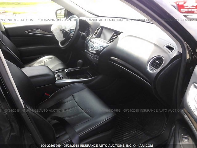 5N1AL0MMXDC343634 - 2013 INFINITI JX35 BLACK photo 5