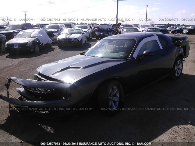 2C3CDZAG0JH245870 - 2018 DODGE CHALLENGER SXT GRAY photo 2