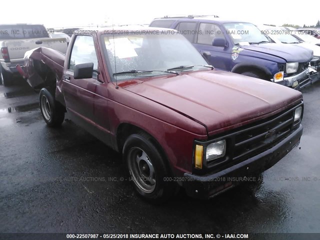 1GCCS14RXN8211897 - 1992 CHEVROLET S TRUCK S10 RED photo 1