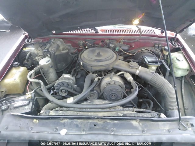 1GCCS14RXN8211897 - 1992 CHEVROLET S TRUCK S10 RED photo 10