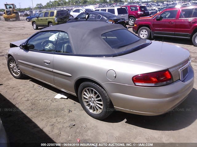 1C3EL55R74N114852 - 2004 CHRYSLER SEBRING LXI GOLD photo 3