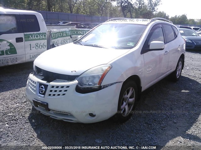 JN8AS58V18W405521 - 2008 NISSAN ROGUE S/SL WHITE photo 2