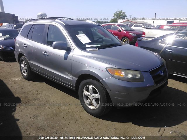 5NMSG73D47H033296 - 2007 HYUNDAI SANTA FE GLS GRAY photo 1