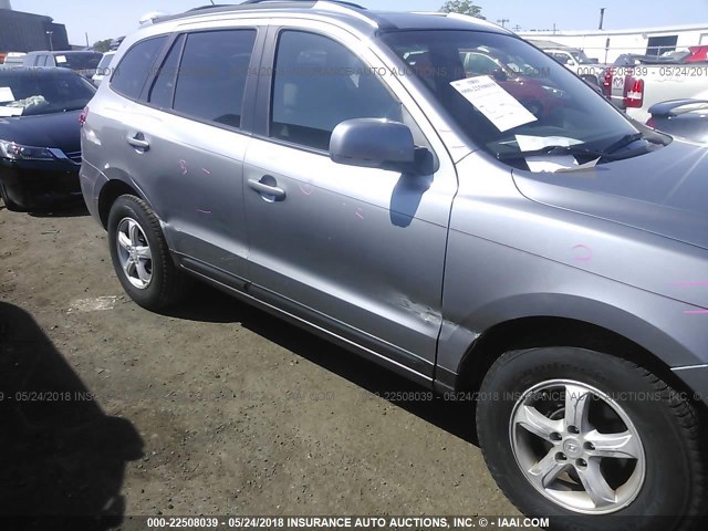 5NMSG73D47H033296 - 2007 HYUNDAI SANTA FE GLS GRAY photo 6