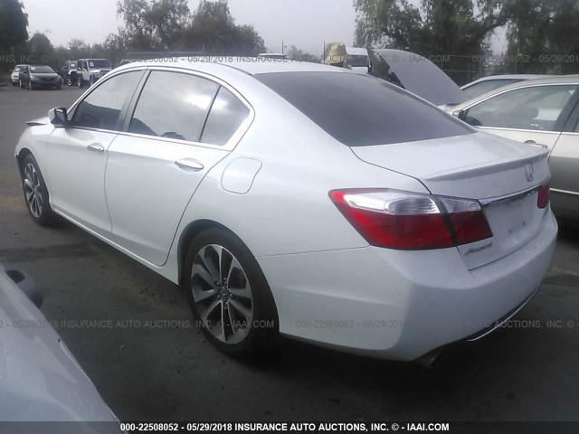 1HGCR2F57FA237817 - 2015 HONDA ACCORD SPORT 白色 照片 3