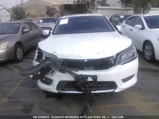 1HGCR2F57FA237817 - 2015 HONDA ACCORD SPORT WHITE photo 6