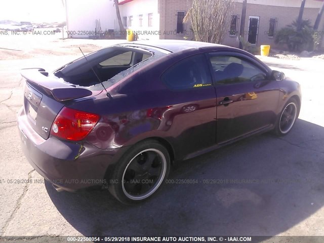 JTKDE177170161293 - 2007 TOYOTA SCION TC 栗色 照片 4