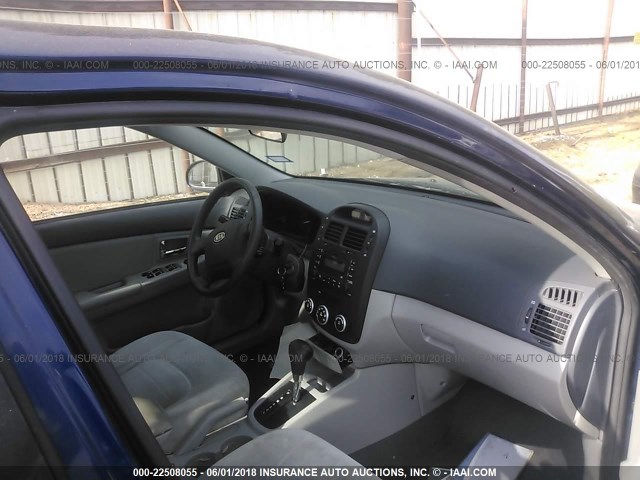 KNAFE121485508166 - 2008 KIA SPECTRA EX/LX/SX BLUE photo 5