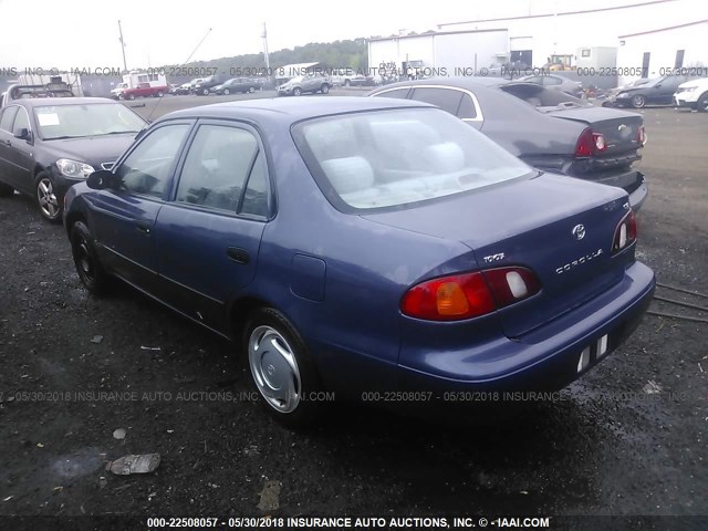 1NXBR12E4YZ375824 - 2000 TOYOTA COROLLA VE/CE/LE BLUE photo 3