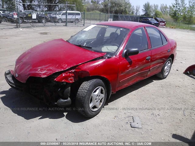 1G1JC524427101537 - 2002 CHEVROLET CAVALIER CNG RED photo 2